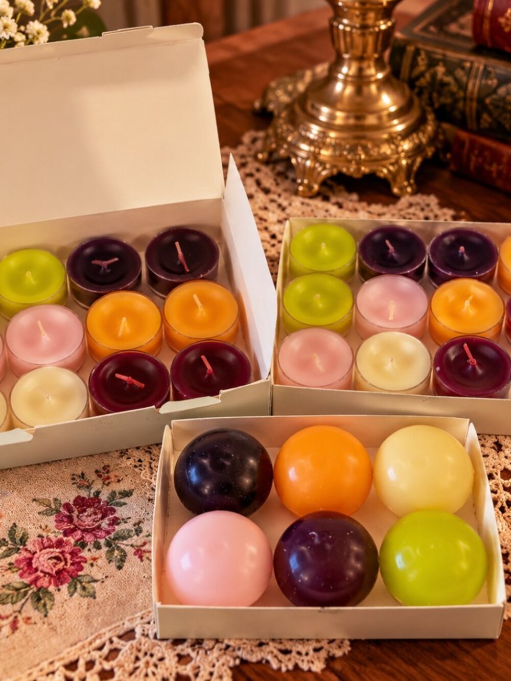 Vintage PartyLite Aroma Melts & Tealight Sampler P95022 – 29 Pc Mixed Scent Lot